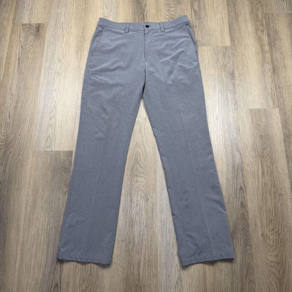 Travis Mathew Pants Mens 34 Gray Performance Stretch Chino Golf Casual Tech